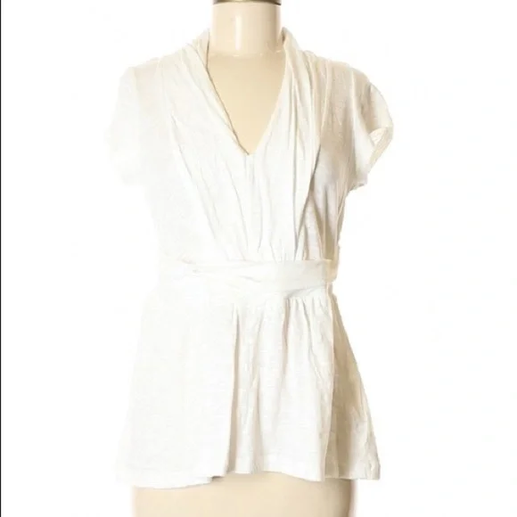 Anthropologie Postmark Knit Ruched Blouse (95) - Picture 3 of 6